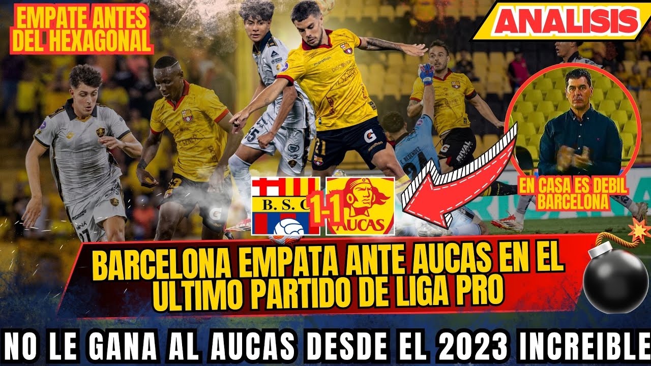 BARCELONA EMPATA ANTE AUCAS Y SIGUE SIN SUMAR EN CASA - SE VIENE EL HEXAGONAL PARA EL IDOLO