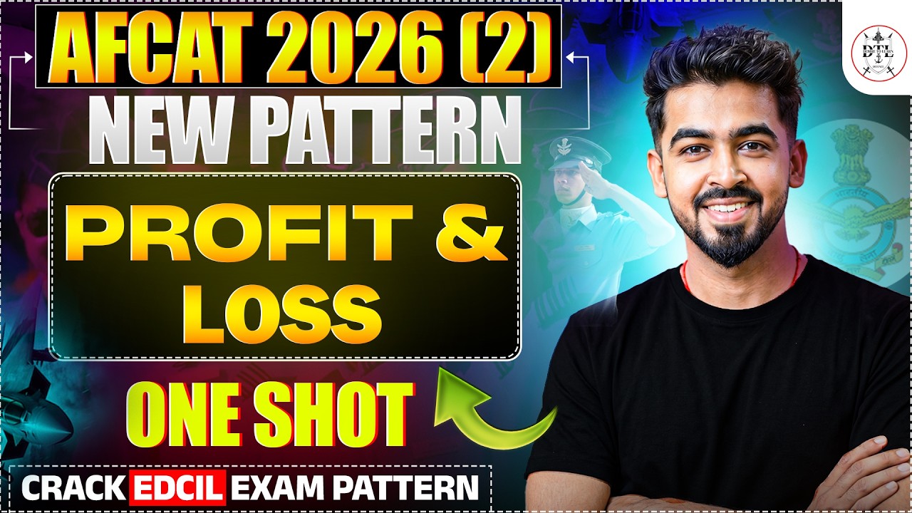 ✈️ L-03  AFCAT 2026  (2) Maths | Profit and Loss  | One Shot 🔥 | New Pattern | By RAJAT SIR | 