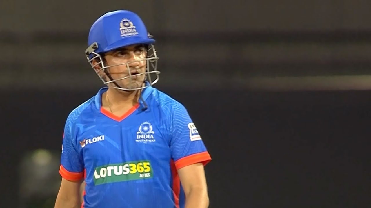 Watch - Gambhir's fighting knock of 68 | Legends league cricket