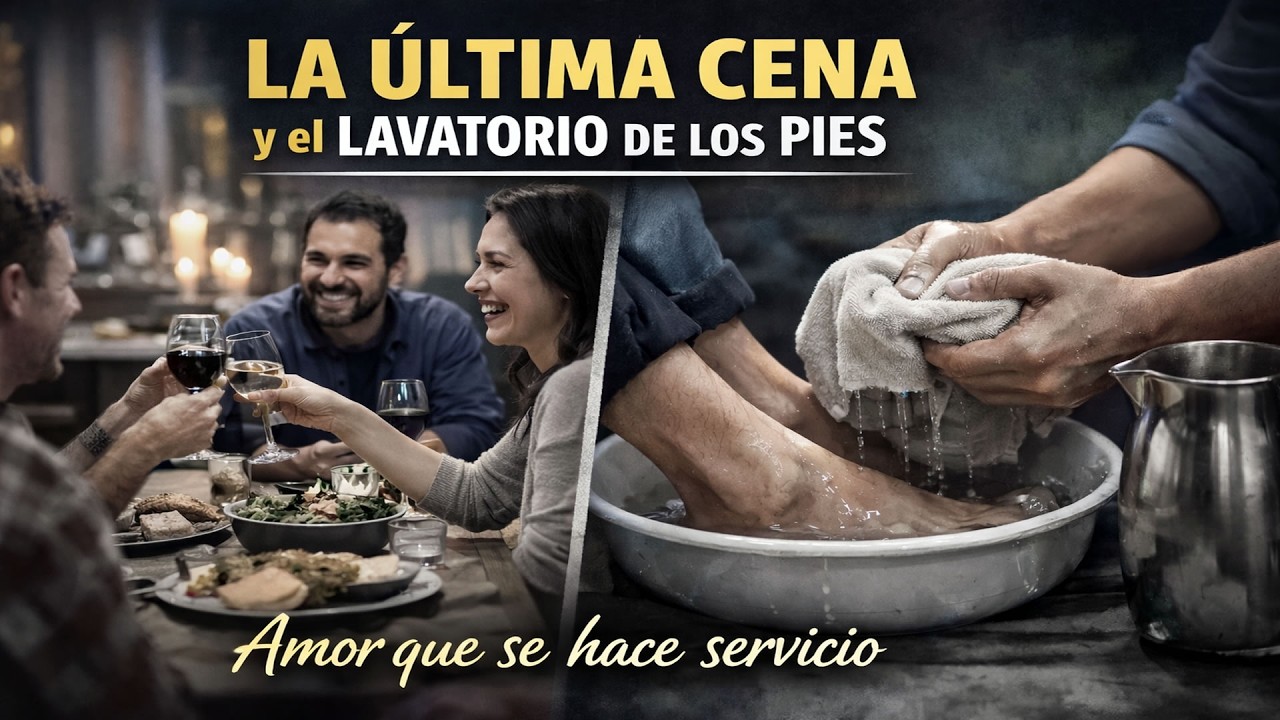 LA ÚLTIMA CENA 🍞🍷✨ La EUCARISTÍA y el LAVATORIO DE LOS PIES 🙏💧 Amor que se hace servicio ✝️