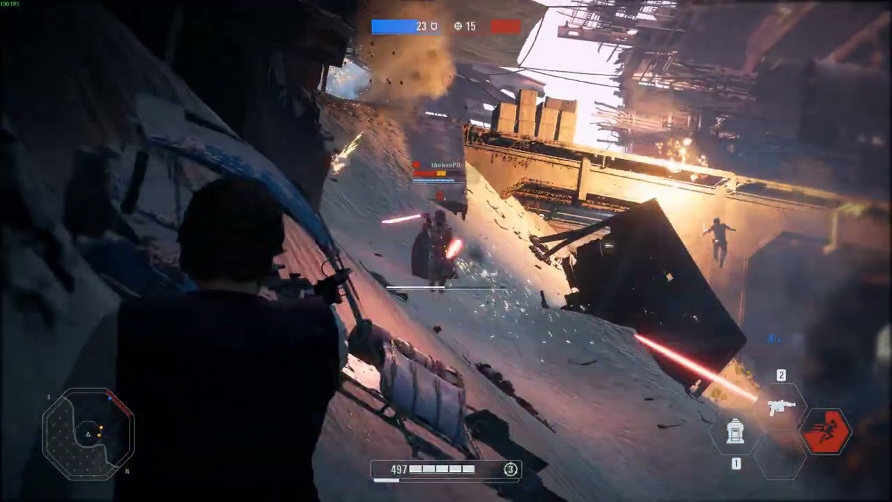 Star Wars Battlefront 2 Rakowy Gejplej Bohaterowie Solo #58 spłakany max lvl 2 xD