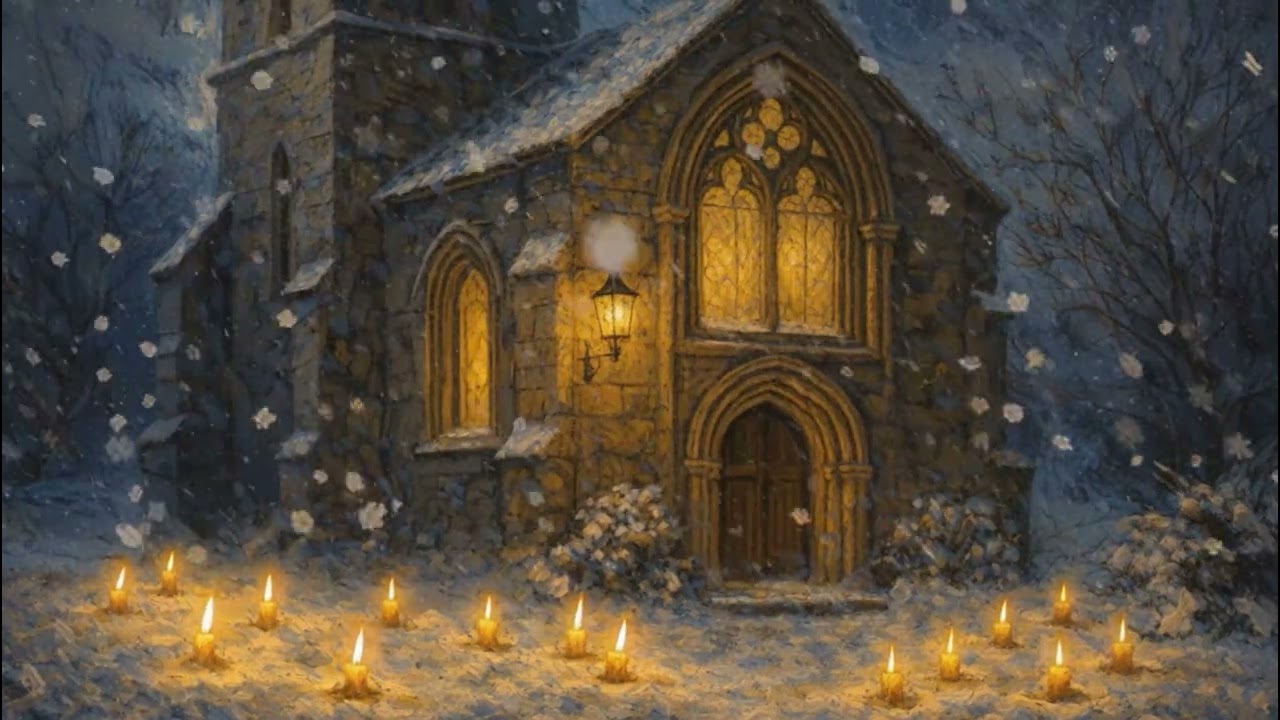 *NO ADS* Christmas Victorian Chapel Dark Ambience | Study & Sleep