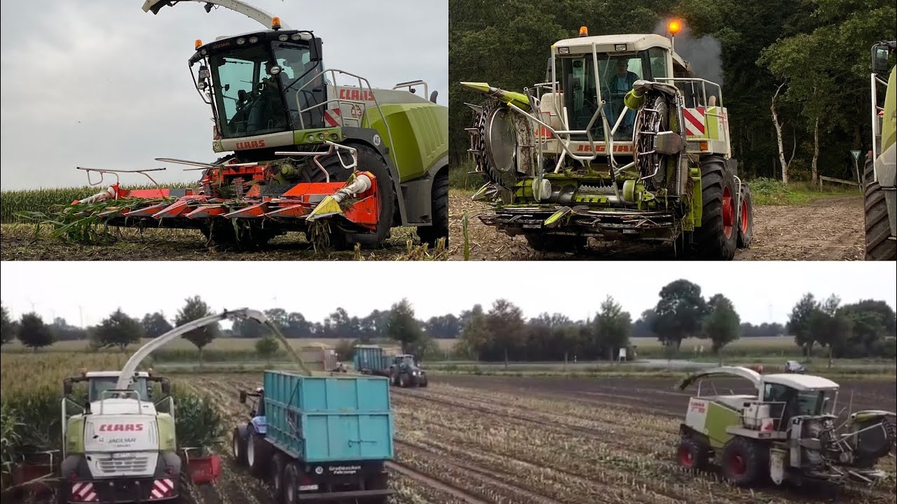 Mais 2020 mit dem Lohnunternehmen Uphoff /2x Claas Jaguar, 2x MF, 3x Valtra, 2x New Holland