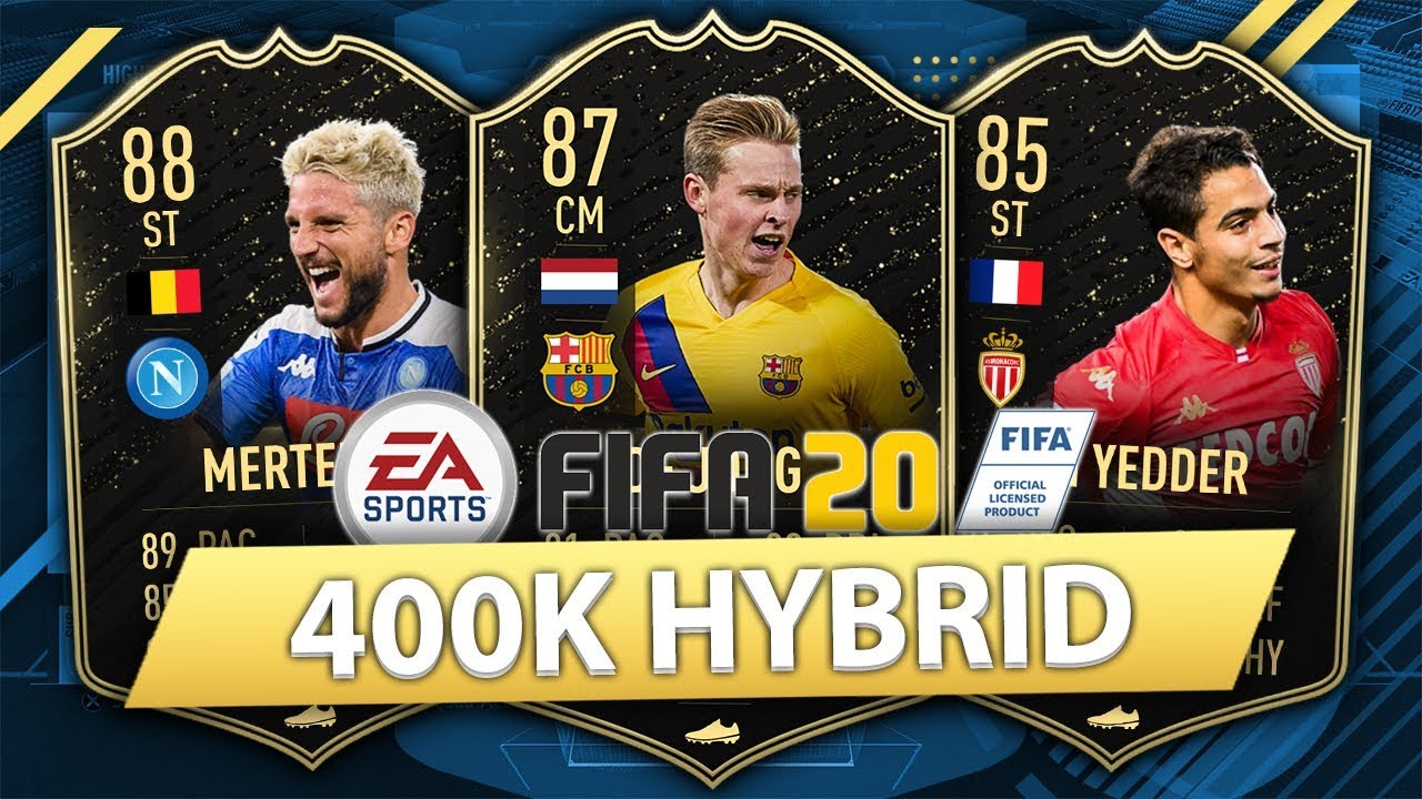 INSANE 400K HYBRID w/ SIF DE JONG! FIFA 20 SQUAD BUILDER