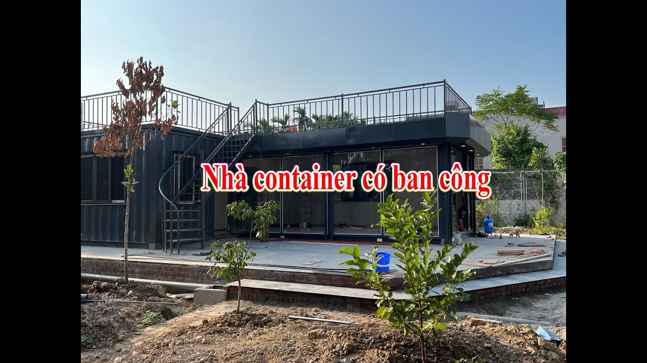 Nhà container lắp ghép đồ sơn đầy đủ công ngăn : 01 phòng khách, 01 phòng ngủ, 01 bếp , 01 vệ sinh