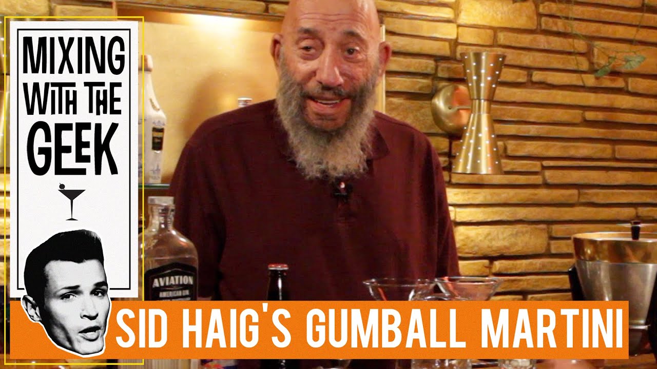 Sid Haig's Gumball Martini | Mixing With The Geek
