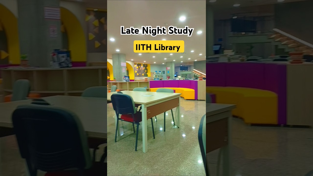 Late Night Study at IIT Hyderabad Library 