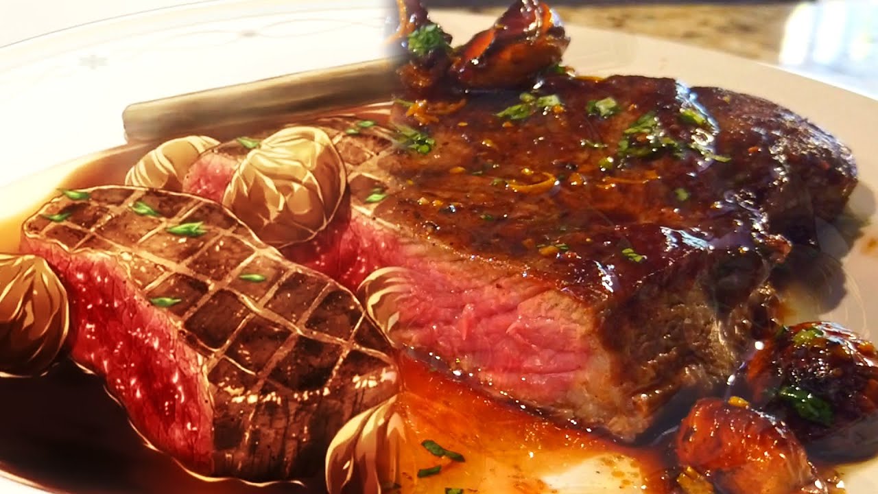 ELITE 10 FOOD WARS | Yukihira Soma VS Eishi Tsukasa 1st seat - Coffee (venison) Steak with Chestnut