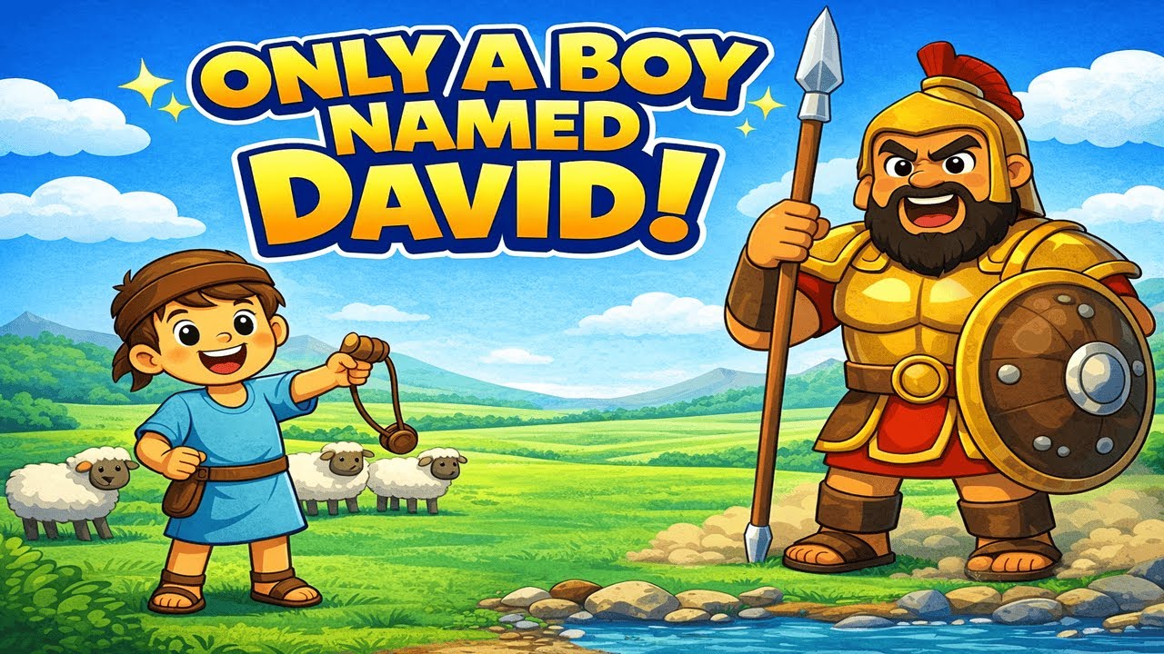 🎶 Only a Boy Named David | Children Worship Song | Sunday School Action Song