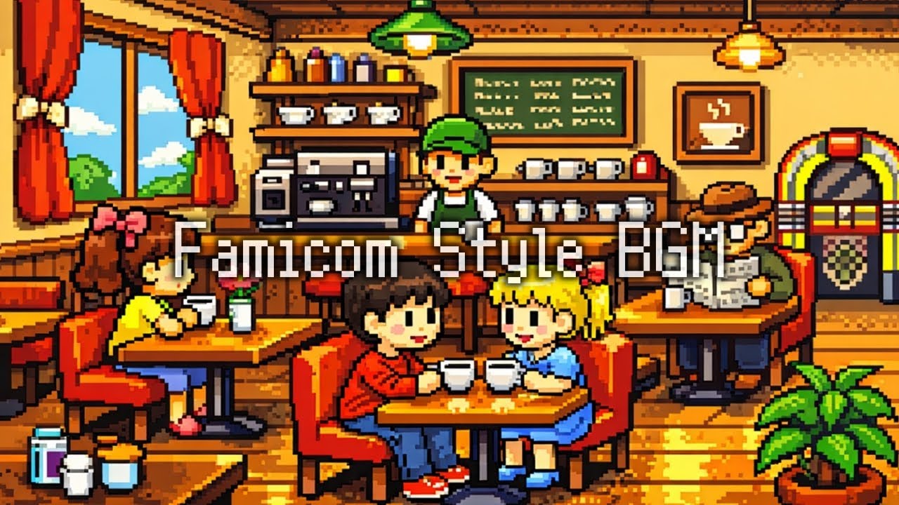 カフェで流れてそうな8bitBGM｜ファミコン風・作業用音楽　Cafe Style 8bit BGM｜Famicom Chiptune for Work