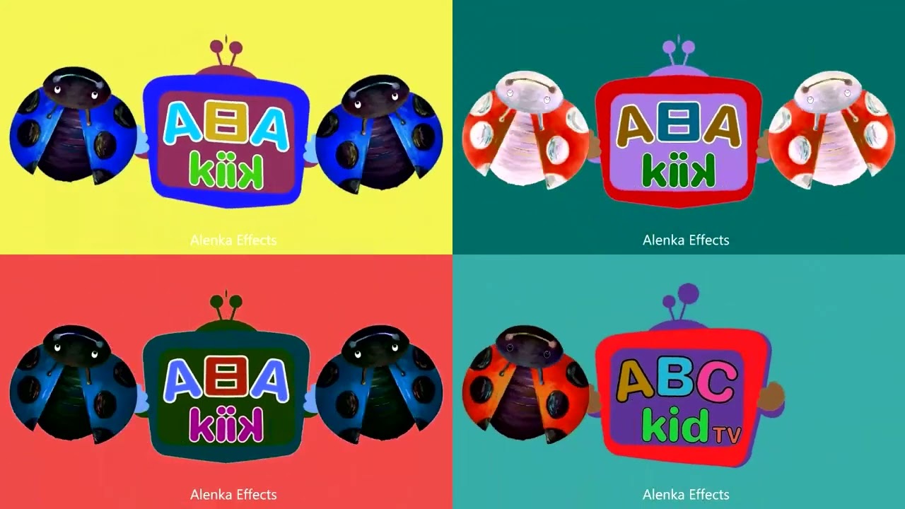 ABC kids tv logo intro SLOWED super Effects COMBINED X4 Sponsored By Klasky Csupo 2001