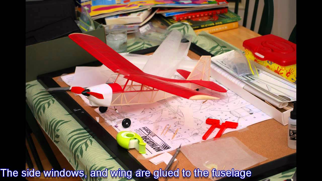 Gasparin GMOT 120 CO2 Engine Airplane Build - Free Flight Airplane with Japanese Tissue
