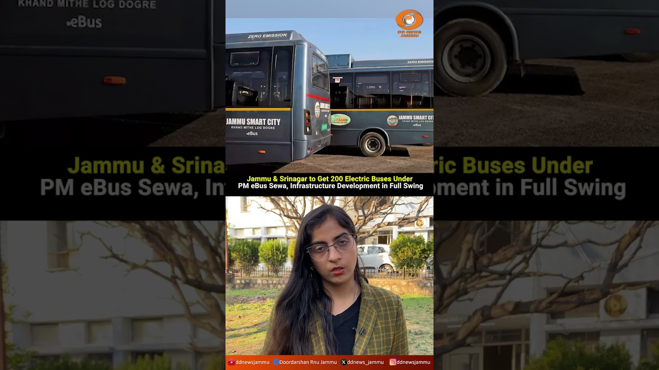 Jammu & Srinagar to Get 200 E-Buses Under PM eBus Sewa, Infrastructure Development in Full Swing