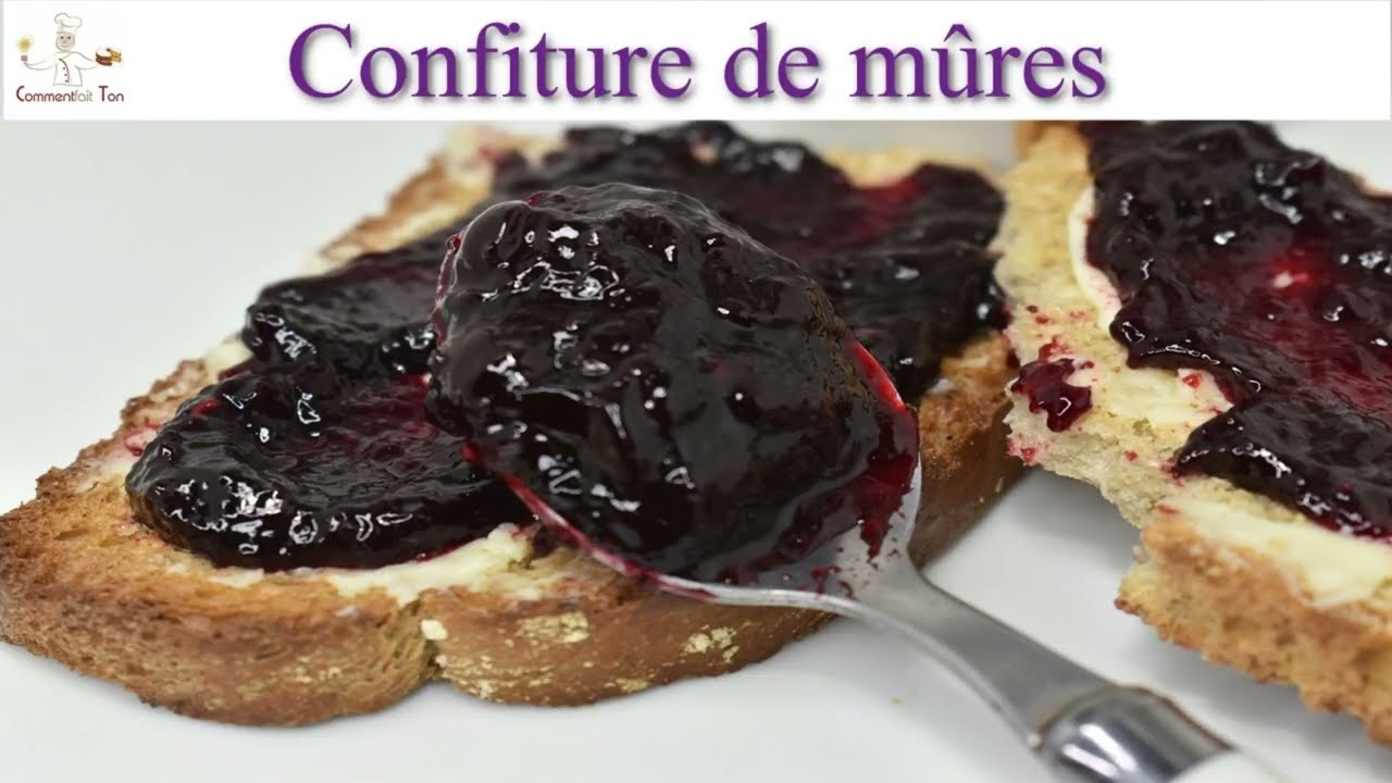 Confiture de mûre  - recette de la confiture de mûre avec ou sans pépins
