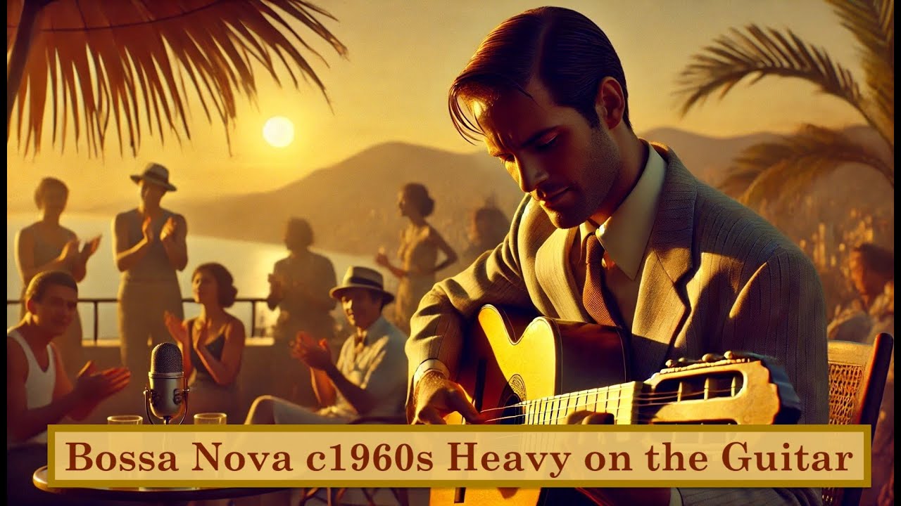 Bossa Nova Heavy Series | 1960s Lo-Fi Jazz for Focus, Study & Work (70 BPM) Ep1 Heavy on the GUITAR
