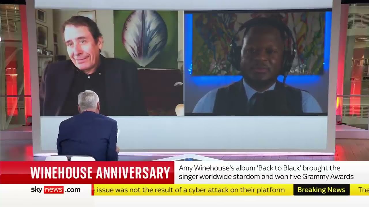 Zalon and Jools Holland on Sky News - 10 Years Since Amy Winehouse Passed Away