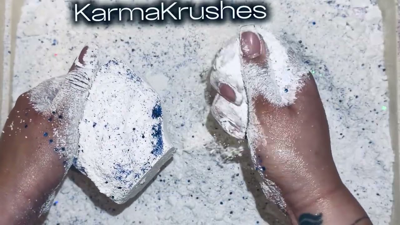 Climbers chalks topped with sand and glitter 