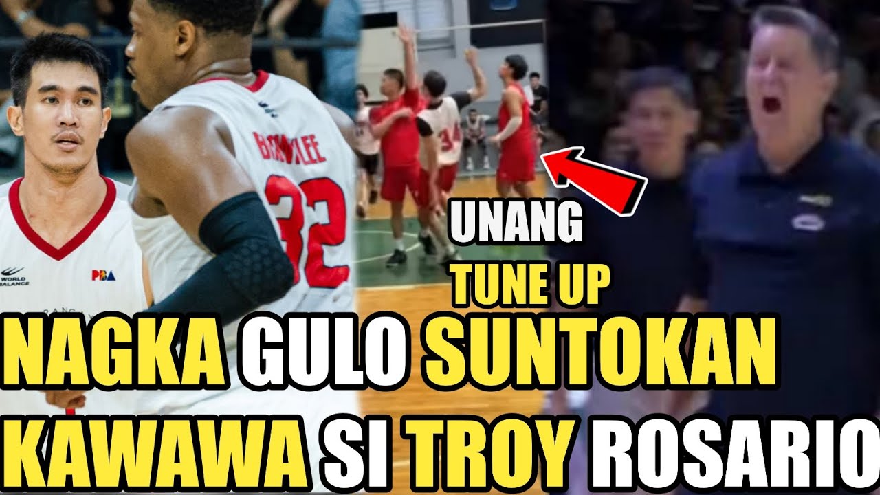 GINEBRA SUNTUKAN NAGKAGULO SA TUNE UP GAME | KAWAWA SI TROY ROSARIO !