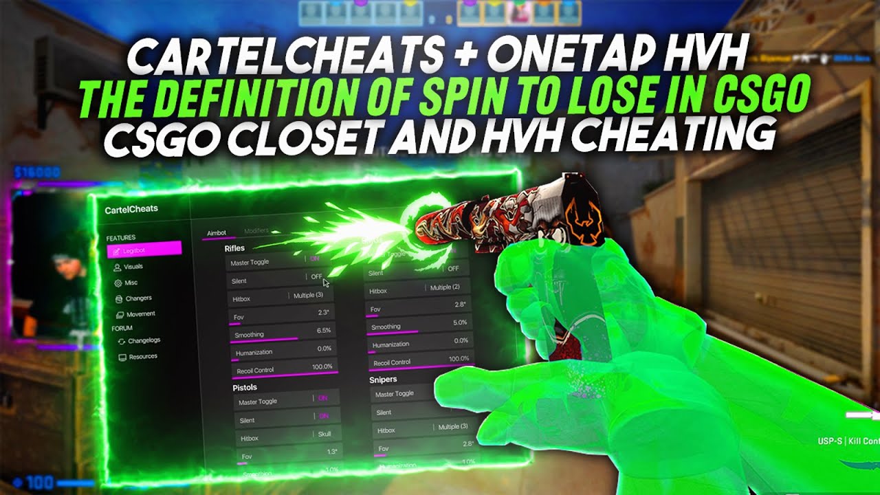 DEFINITION OF SPIN TO LOSE | CARTELCHEATS x ONETAP | CSGO PRIME CHEATING + HVH | R2GLOBAL #72