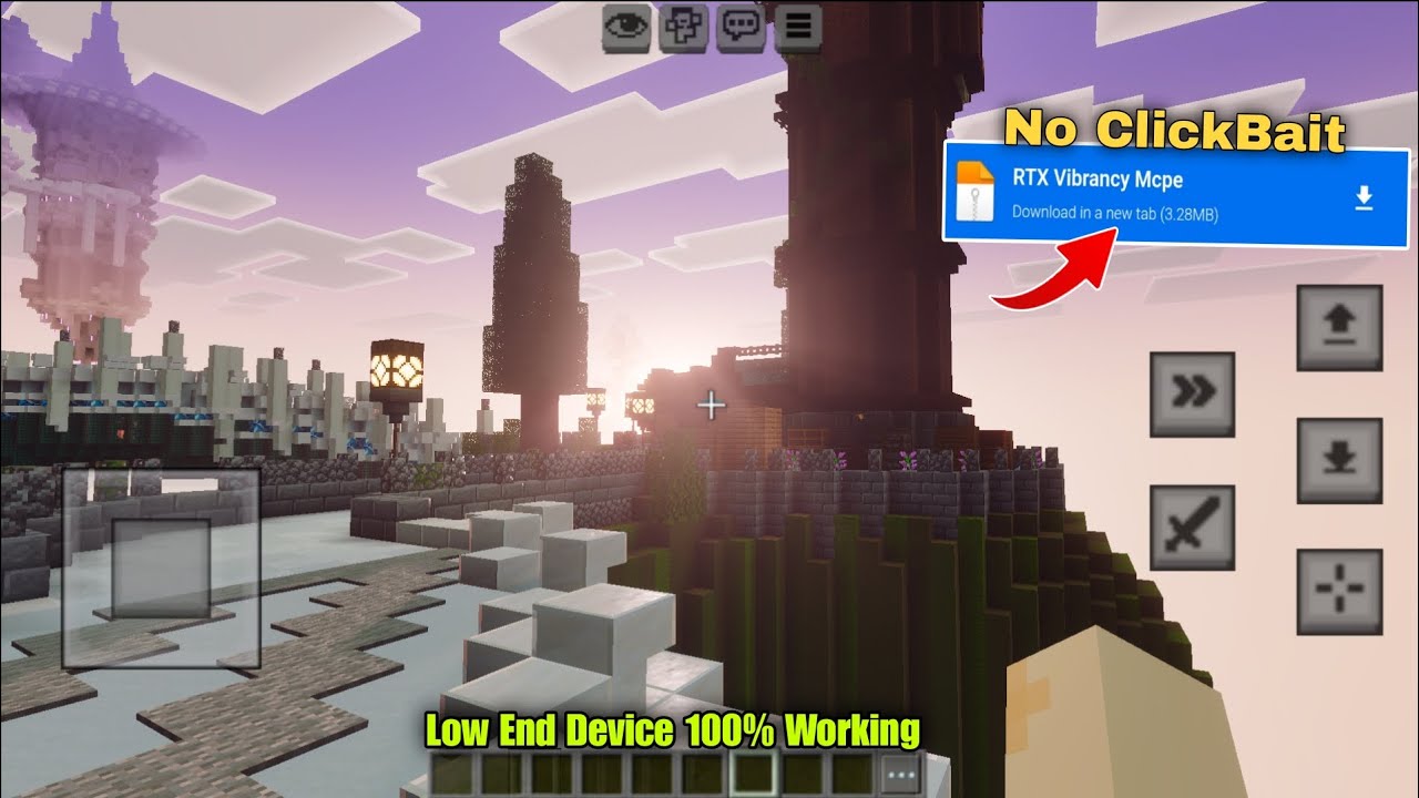 New RTX Shader For mcpe 1.21+ | Best Shader For Mcpe 1.21+ - 100% Working
