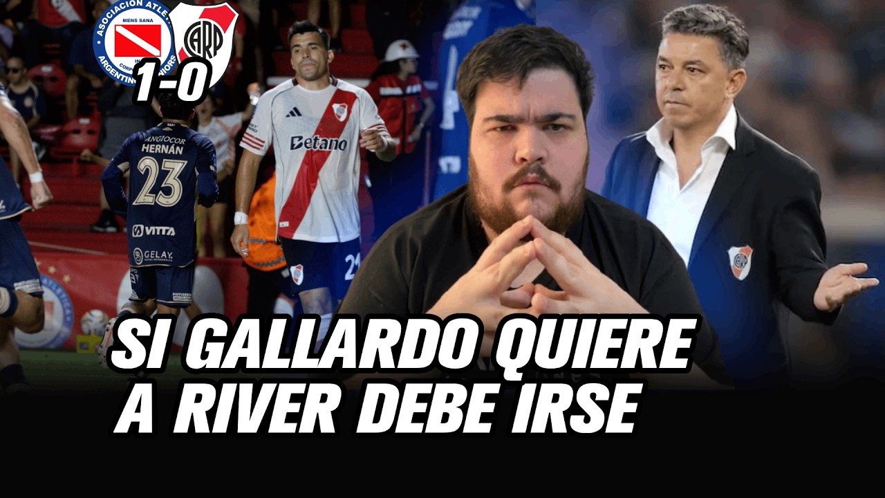 RIVER EN CRISIS Y SIN RUMBO: PERDIÓ ANTE ARGENTINOS 1-0 - GALLARDO DEBE IRSE - ACUÑA, EL PEOR