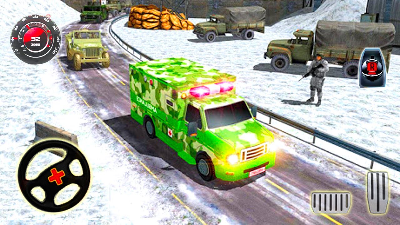 Army Ambulance Driving Game - Mobil Ambulans Tentara Android Gameplay