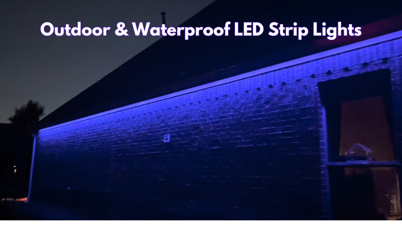 Review: Outdoor & Waterproof LED Strip Lights. PERFECT for Holiday Lighting! #amazonfinds
