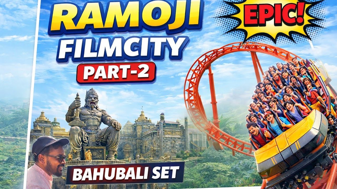 RAMOJI FILMCITY PART 2 TOUR 🚗 | BAAHUBALI SET |FUNRIDE #ramojifilmcity #baahubali #ai #subscribe 