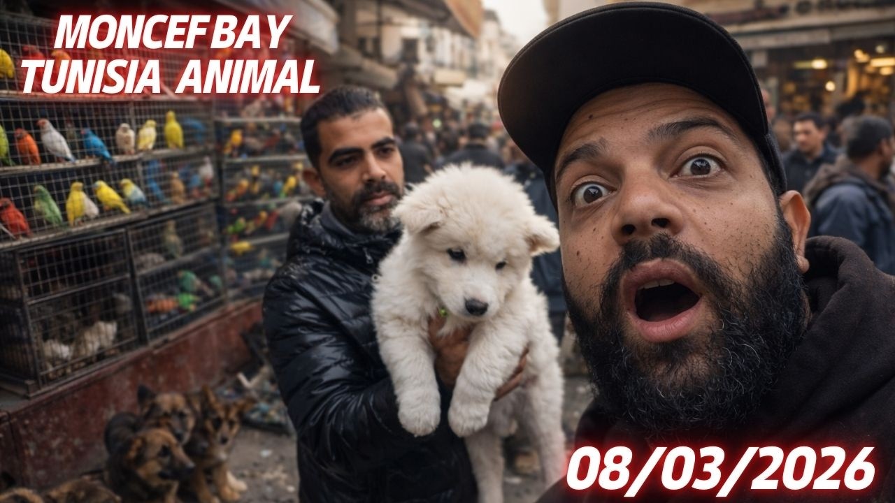 🐶🐦 سوق المنصف باي اليوم: أسعار العصافير والكلاب والقطط والدجاج!08/03/2026