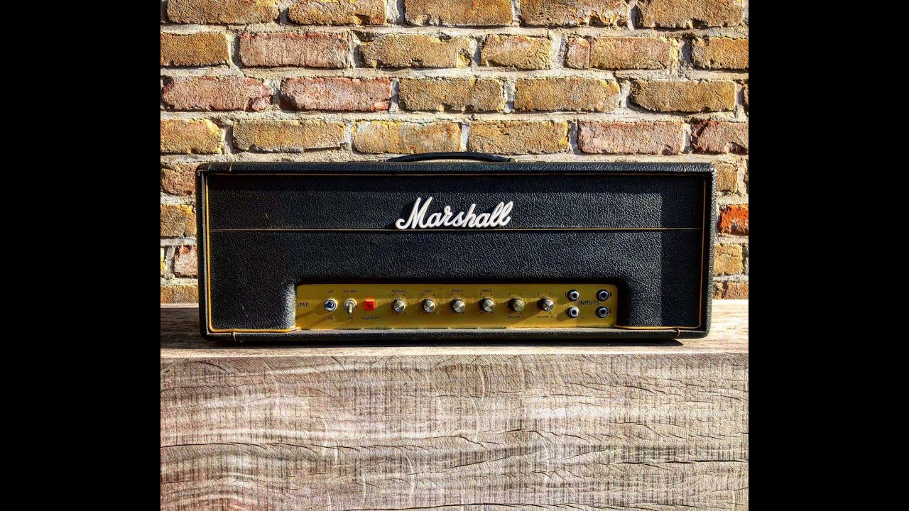 Vintage 1968 Marshall JMP 50W 'Plexi' Lead and a 1968 Gibson SG