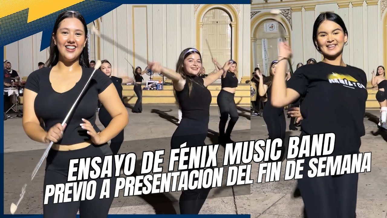 Ensayo de la Fénix Music Band previo a la presentación del fin de semana.