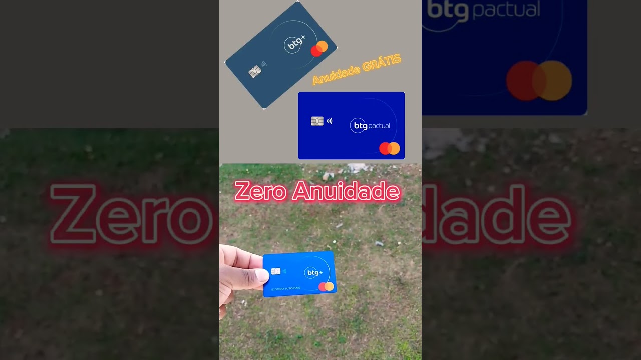 Zero de Anuidade para sempre Cart&atilde;o BTG