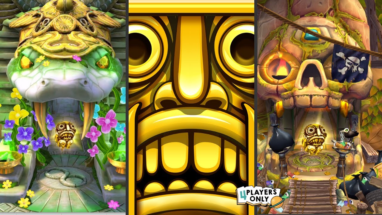Temple Run 2 [BLOOMING SANDS VS PIRATE COVE EARTH DAY] VS Temple Run: Classic