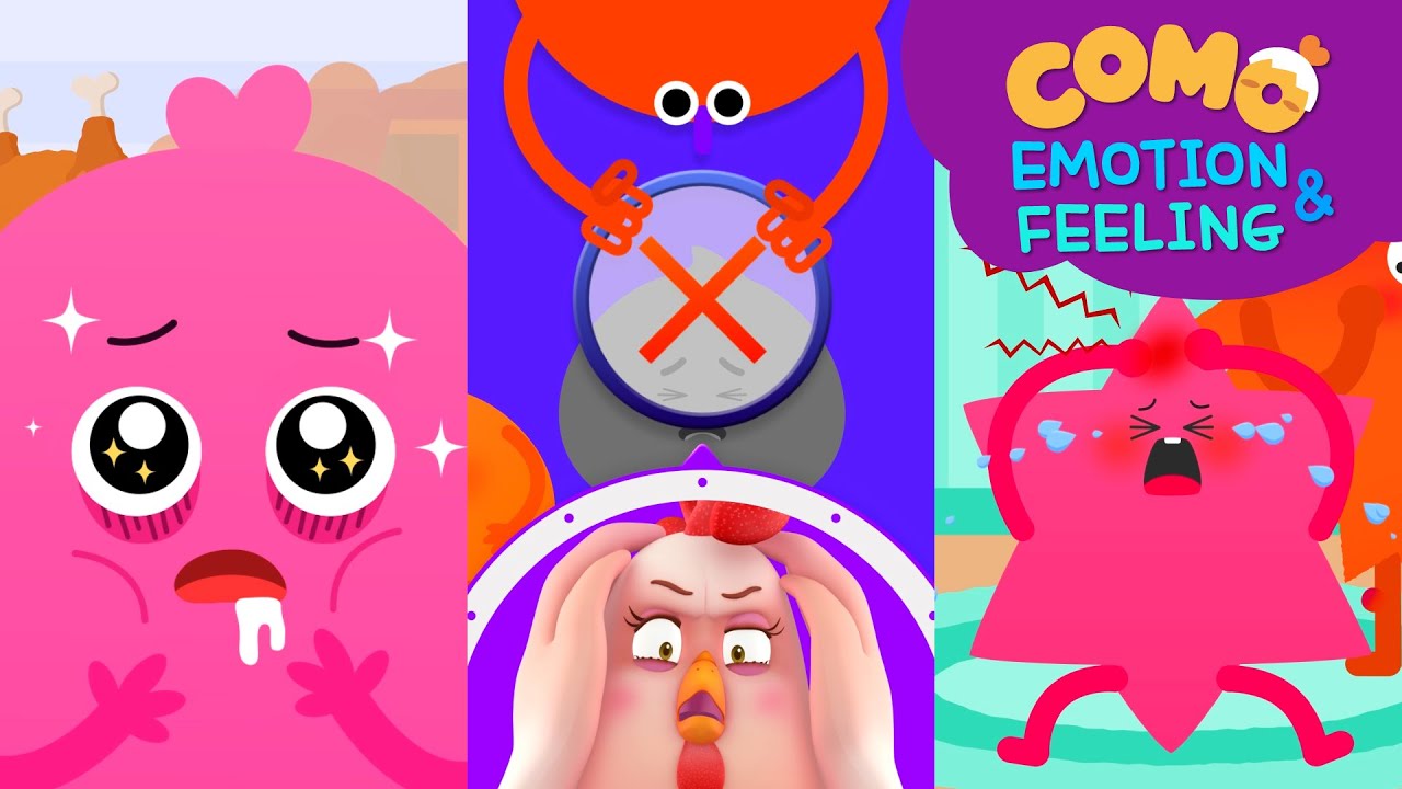 Emotion & Feeling with Como | Learn emotion 15min | Cartoon video for kids | Como Kids TV