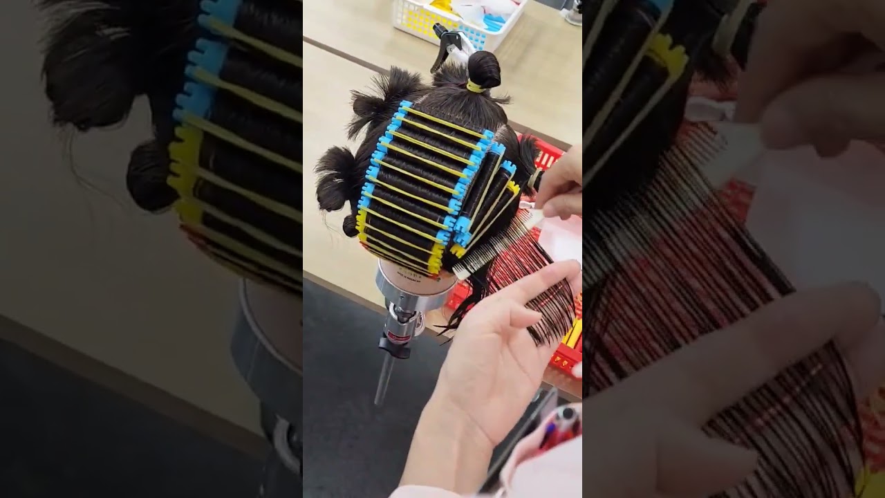 퍼머넌트웨이브 기본형  제일 어려운 백사이드 입니다