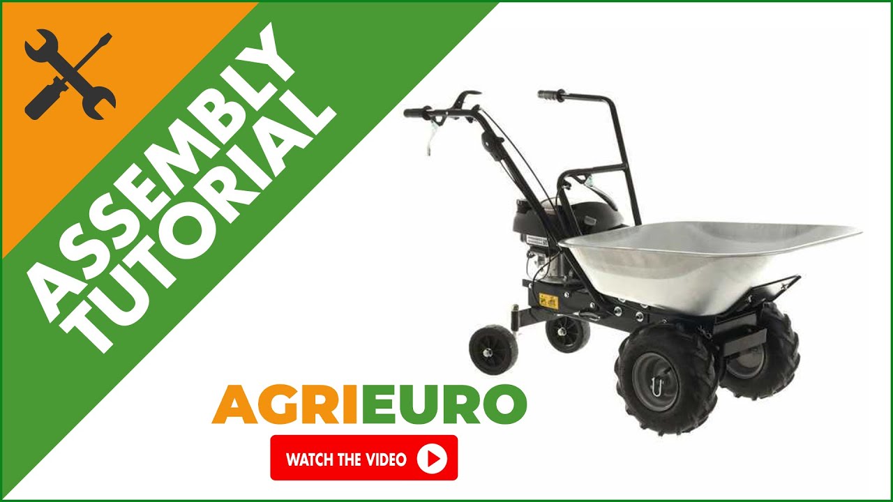 Eurosystems Carry Motor Powered Wheelbarrow Tracked with Honda GCVx 170 Engine - Assembly tutorial