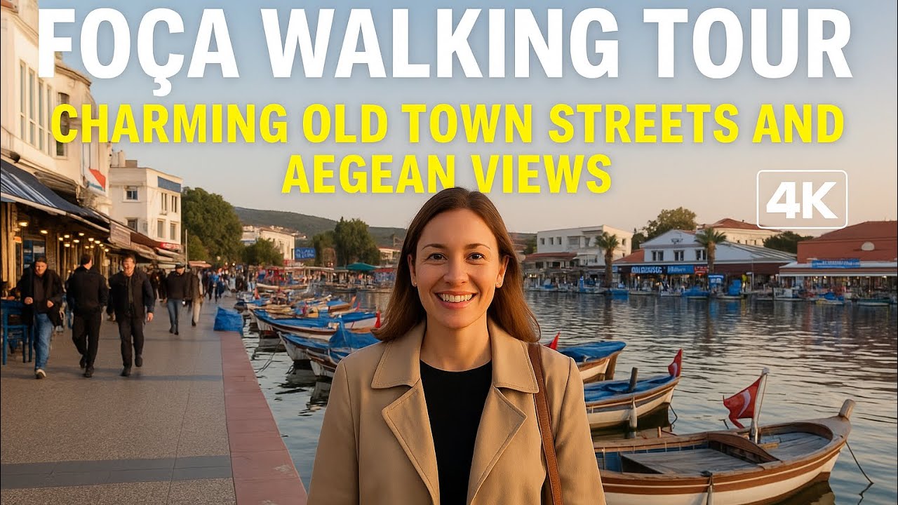 Fo&ccedil;a Walking Tour | Charming Old Town Streets and Aegean Views in 4K