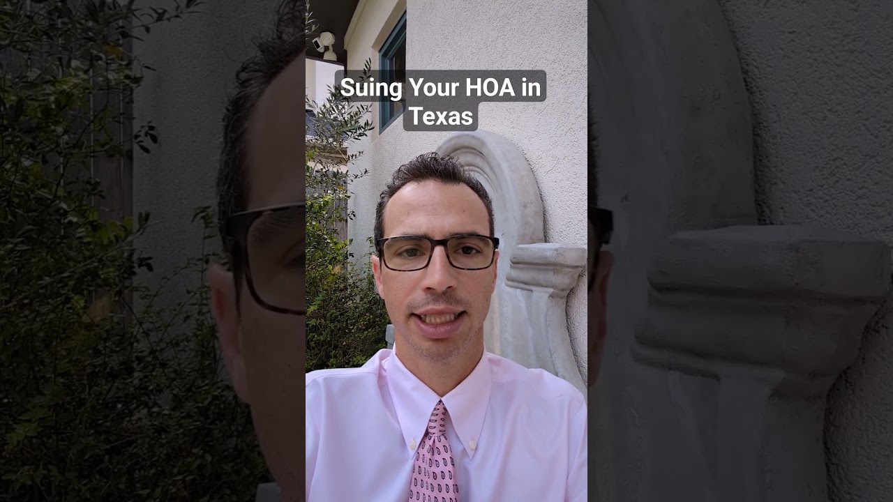 Suing Your HOA in Texas #hoa #hoalaw #suehoa #texaslawyer