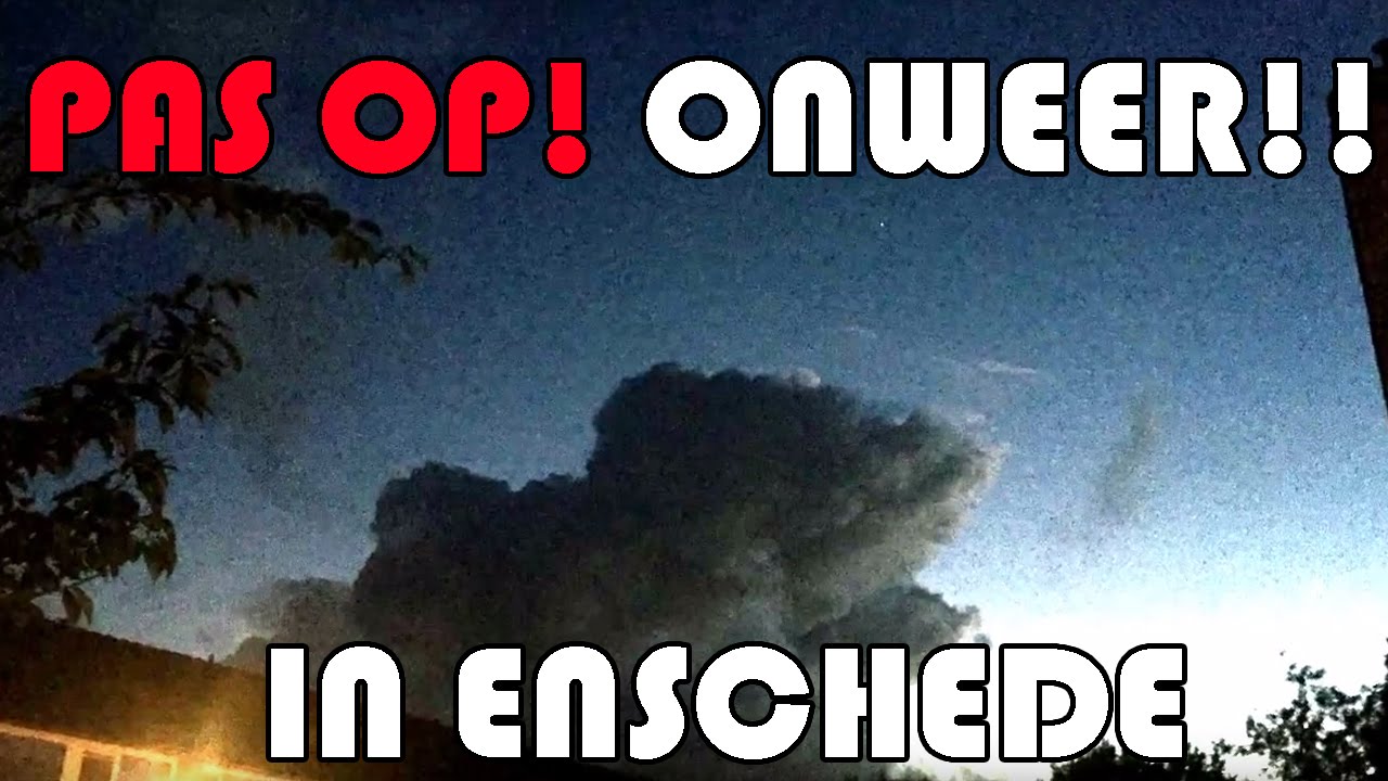 PAS OP! DONKERE WOLKEN BOVEN ENSCHEDE