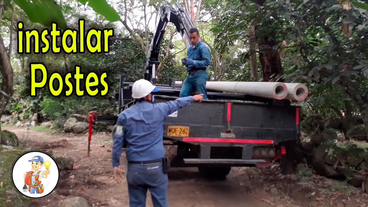 Como Instalar Postes De La Energía // Curso de Electricidad Practico #51