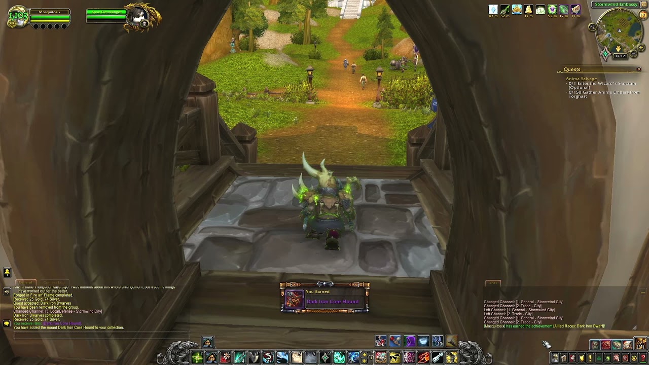 World of Warcraft Achievement: Allied Races Dark Iron Dwarves   ...with the Rogue