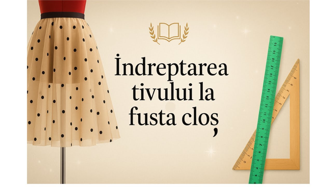 Cum să tai corect tivul la fusta cloș