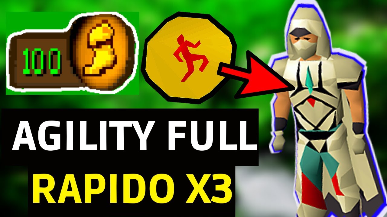 GUIA Como SUBIR AGILITY RAPIDO 1-99  CONSEGUR GRACEFUL SET Old School Runescape ESPAÑOL {OSRS} 2023