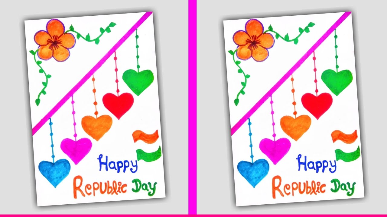 🧡🤍💚WOW greeting REPUBLIC Day card kaise banaye 