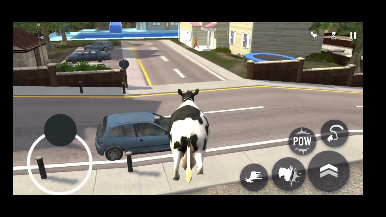 goat simulator but I am a cow