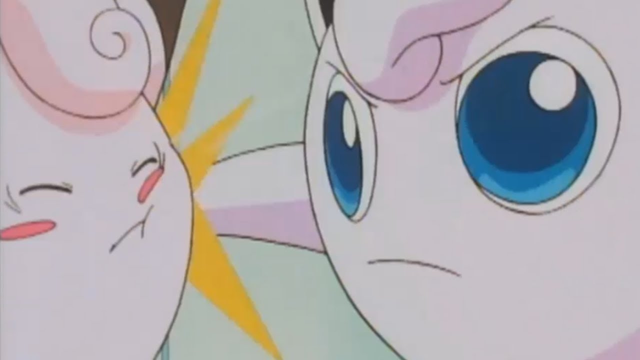 Jigglypuff slaps clefairy