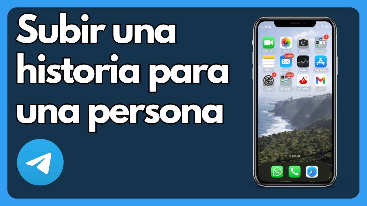 C&oacute;mo subir una historia para una persona en Telegram