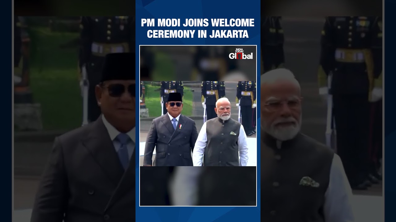 PM Narendra Modi Attends Ceremonial Welcome In Jakarta With President Prabowo Subianto