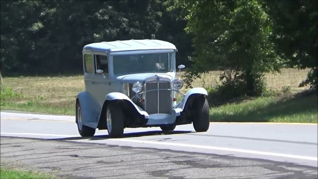 POPS Hot Rods GM Muscle Classics Vettes Tri Fiives Street Rods and Trucks Leaving Show Dreamgoatinc 