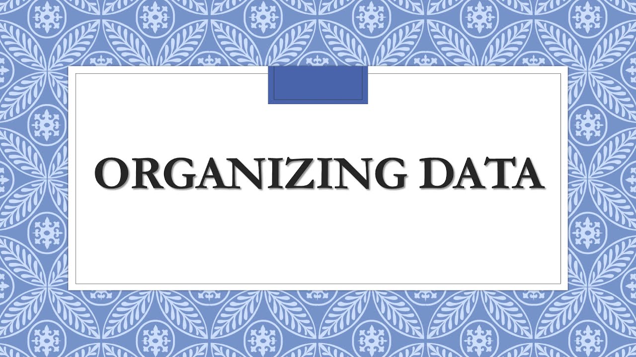 Frequency Distributions - Organizing Data - Statistical Applications